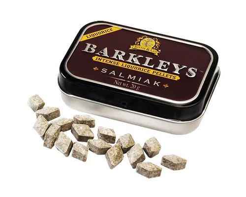 BARKLEYS Süßigkeit, Barkleys Liquorice Pastillen Lakritz mit Salmiak Geschmack 20g