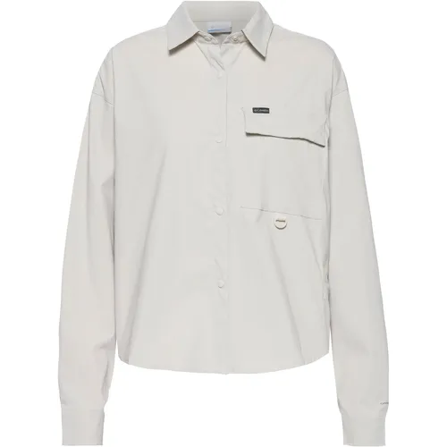 Columbia Granite Langarmhemd Damen in dark stone, Größe XL