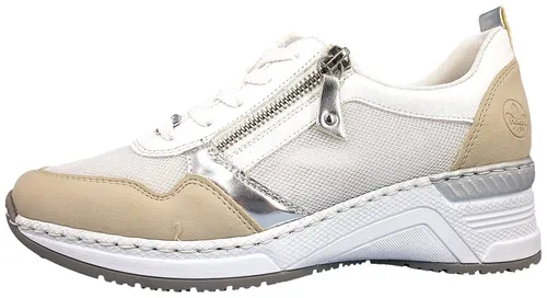 Rieker sportlicher Schnürer – Komfortabel und stylisch - Halbschuhe in Größe 41 EU, ideal für aktive Tage. Leichtes Synthetik-Obermaterial sorgt für Atmungsaktivität und Komfort.