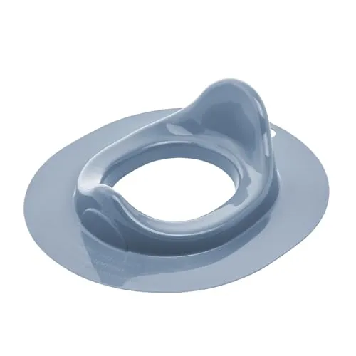 Rotho Babydesign Bella Bambina WC-Sitz - Kinder-WC-Sitz in Blau - Nachhaltiger Toilettenaufsatz für Kinder mit rutschfestem Design