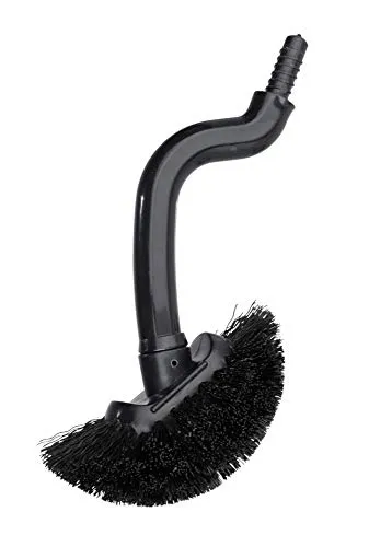 Wenko Ersatzbürste mit Adapter in schwarz, Plastik, 7 x 8 x 18 cm