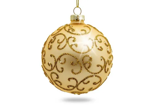 SIKORA Christbaumschmuck Highlights Gold 4er Set in gold von SIKORA