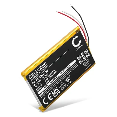 CELLONIC, Akku für Headset kompatibel mit SteelSeries Arctis 7, Arctis 3, Arctis 1 (1200mAh, 3.7V) Ersatzakku AEC503759