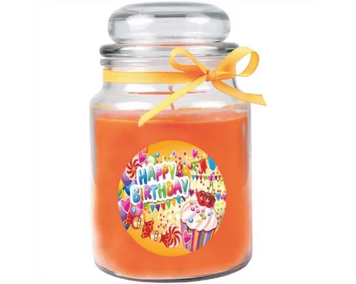 HS Candle Duftkerze (1-tlg), Kerze im Bonbonglas, Motivkerze mit ca. 110 Std. Brenndauer