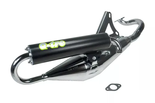 Auspuff Tecnigas Q-TRE für Minarelli liegend – chrome