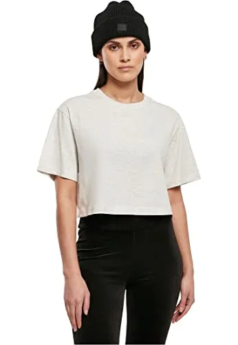 Urban Classics Damen T-Shirt, Regular Fit, Lightgrey, 4XL