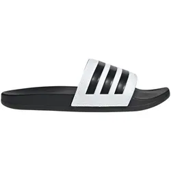 adidas Unisex Adilette Comfort Slides, Cloud White / Core Black, 40.5 EU