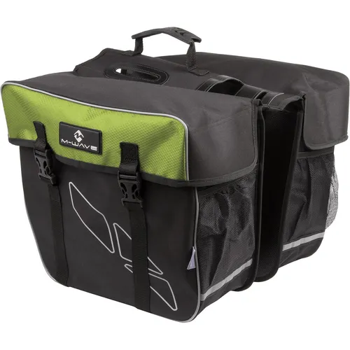 M-Wave Double Gepäckträgertasche 30 l - Fahrradtaschen mit 30 l Volumen, ideal für ausgedehnte Radtouren und praktische Organisation mit mehreren Fächern.