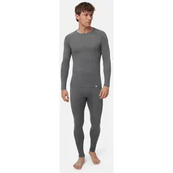 MERINO FUNKTIONSHOSE FÜR HERREN - Dunkelgrau - L - Funktionsunterwäsche aus hochwertiger Merinomischung für Atmungsaktivität und Temperaturkontrolle. Ideal für Outdoor-Aktivitäten und gemütliche Stunden zu Hause.