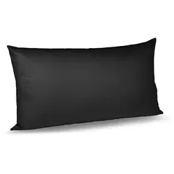 fleuresse Kissenbezug Satin 40 x 80 cm Schwarz von fleuresse