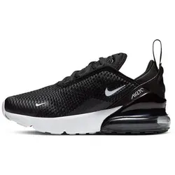 Nike Air Max 270 (ps) Jungen Laufschuhe Schwarz (Black/White/Anthracite 001) - Laufschuhe mit reaktionsfreudiger Dämpfung für hohen Komfort. Atmungsaktive Materialien sorgen für ein angenehmes Fußklima. Robuste Gummisohle bietet zuverlässige Traktion und Langlebigkeit.