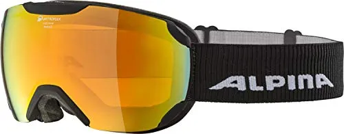 ALPINA PHEOS S Q - Polarisierte Skibrille für Erwachsene - Skibrillen mit 100% UV-Schutz, verspiegelten Scheiben und hohem Tragekomfort, ideal für optimale Rundumsicht und blendfreies Fahren auf der Piste.