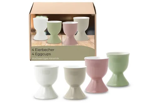 matches21 HOME & HOBBY Eierbecher, (4-tlg), Spülmaschinenfeste Eierhalter für Frühstückstisch