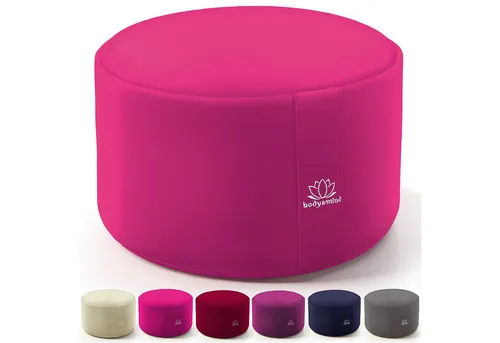 Body & Mind Meditationskissen Rundes Meditationskissen – Yogakissen & Bodensitz für Achtsamkeit