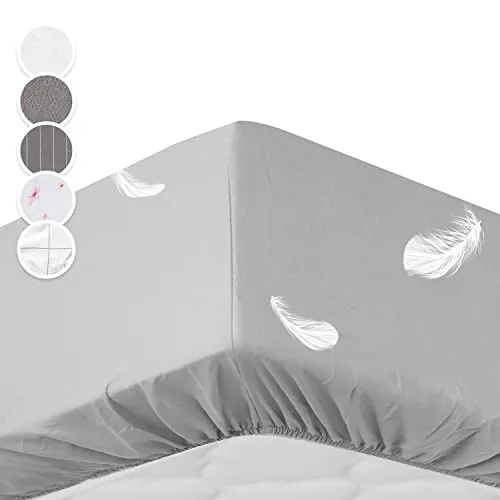 Sleepwise Soft Wonder Spannbettlaken, OEKO-TEX® Mikrofaser Bettlaken, Topper Spannbettlaken, King Size Leintuch, Bed Sheets Atmungsaktiv, Antistatisch & Hypoallergen, Bettlaken 140-160x200 cm