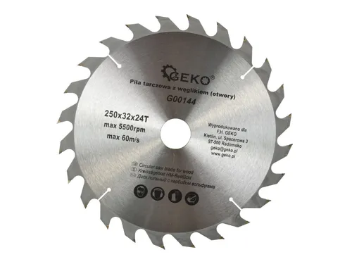 HM Holzkreissägeblatt Kreissägeblatt Sägeblatt für Holz 250mm x 32mm x24Z