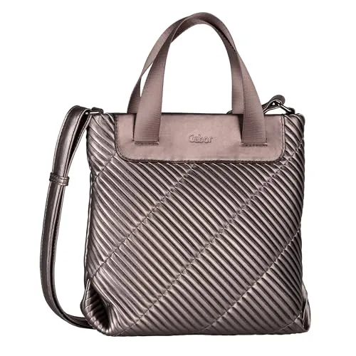 Gabor Finley Damen Shopper Umhängetasche - Klein in Silber - Damen-Shopper mit elegantem Design, ideal für jeden Anlass und perfekt für die Herbst/Winter 2025 Kollektion.