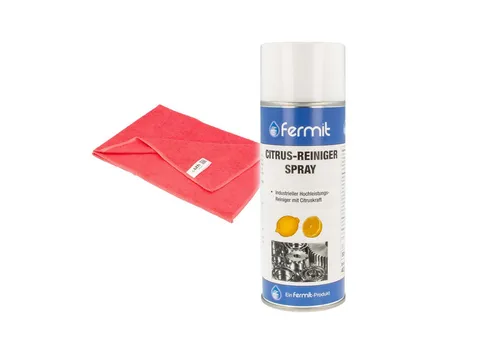 Tecuro Citrus-hochleistungsreiniger Spray, 400 Ml Sprühdose - 70298 Inkl. Mikrofasertuch