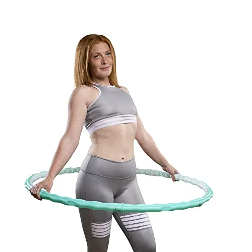 Hoopomania Slim Hoop Hula-Hoop-Reifen mit 63 Massagenoppen - Hula-Hoop-Reifen für effektives Training, leicht und handlich mit 63 Massagenoppen für angenehme Stimulation und verbessertes Wohlbefinden.
