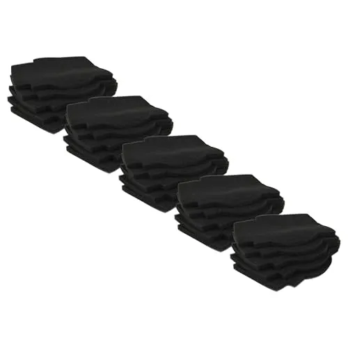 vhbw 25x Luftfilter Ersatz für Lunos 2/FSI-R, 39721 für Lüfter, Badlüfter, Ventilator, Lüftungsgerät - Schwarz