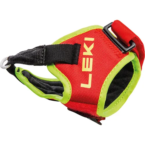 LEKI Frame Strap Trigger 3D Schlaufen rot - S-M-L - Sportschutz mit stufenlos anpassbaren Schlaufen für perfekte Passform, breite Auflagefläche und elastisches Einhängeband für flexibles Greifen.