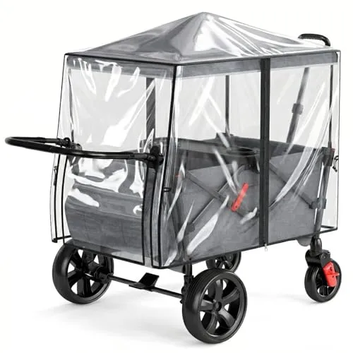 EVER ADVANCED Bollerwagen Regenschutz Universal aus TPU