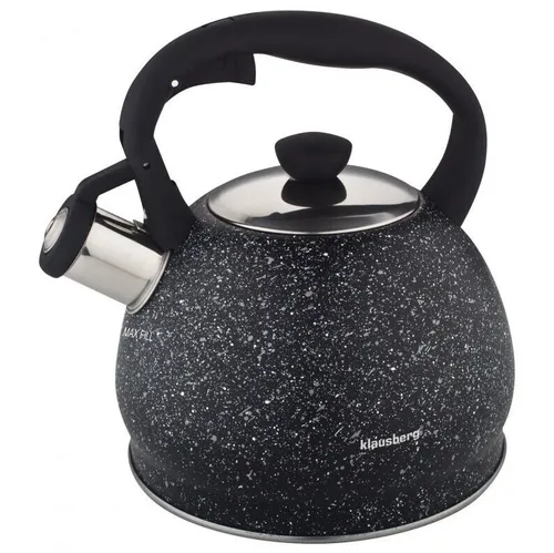 Klausberg 2L Wasserkocher Flötenkessel Teekessel Pfeifkessel Marmor KB-7320
