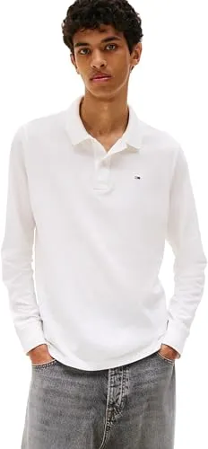 TOMMY JEANS Poloshirt in Weiß, Größe XXL - Herren Plussize Poloshirt aus 100% Baumwolle, ideal für lässige Outfits. Mit Polokragen und Label-Stickerei für einen modernen Look.