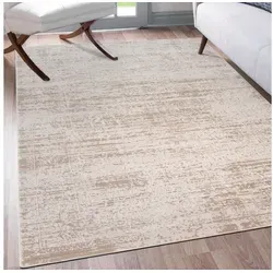 Mazovia Designteppich Modern Abstrakt Teppich für Wohnzimmer Schlafzimmer Büro - Kurzflor, 160 x 230 cm, Fußbodenheizung beige|braun 160 x 230 cm
