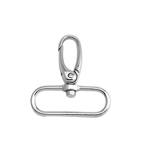 Wuuycoky Karabinerhaken mit ovalem Ring, 3,8 cm Innendurchmesser, olivfarben, 10 Stück