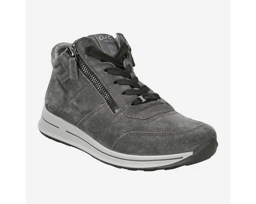 Ara Osaka - Hightop Sneaker aus Graphit Veloursleder Größe 42 - Wanderschuhe mit weichem Frotteefutter auf Bambusbasis für hervorragendes Fußklima. Ideal für Komfort und Style beim Herbstspaziergang.