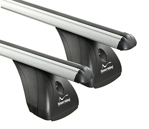 Alu Dachträger Aurilis Original für Ford S-Max (Kombi ohne Reling) - Gepäckträger für Ford S-Max (Kombi ohne Reling) ab 2015, mit hoher Ladekapazität von 75kg und stabiler Stahlrohrkonstruktion, inklusive einfacher Montageanleitung.