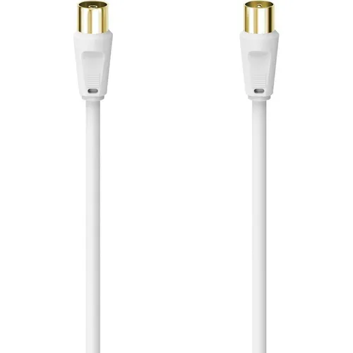 HAMA Antennen-Kabel 10,0 m, vergoldet - HDMI-Kabel & Videokabel mit dreifacher Abschirmung für hervorragende Störungsfreiheit und exzellente Bild- und Tonqualität. Ideal für eine sichere Signalübertragung zwischen Antennendose und TV.