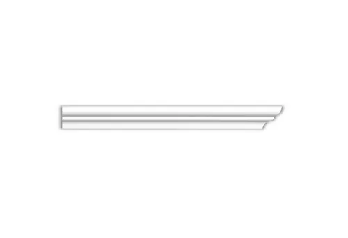Homestar Zierleiste S 50 (40 x 50 mm), Länge 2m, einfaches Verkleben mit Homestar SX 100 - Kleberverbrauch: ca. 30g/m, Polystyrol, mit allen lösemittelfreien Dispersionsfarben farbig überstreichbar