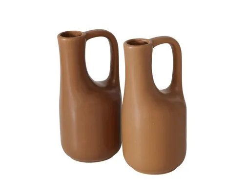 BOLTZE Dekovase Mirosa Vase braun 18,2cm sortiert (1 Stück) (Vasen)