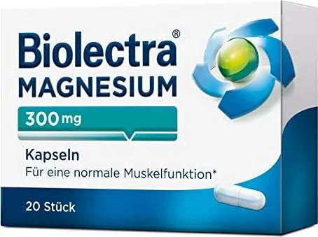 BIOLECTRA Magnesium 300 mg Kapseln 20 St