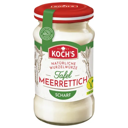 Kochs Meerrettich tafelfertig cremig mit feiner Schärfe 200g