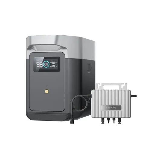 EcoFlow Delta 2 Zusatzakku 1024Wh mit STREAM Mikro-Wechselrichter 800W - Erweiterbare Energie für Camping und Notfälle. Der Delta 2 Zusatzakku bietet zuverlässige Leistung für verschiedene Anwendungen und lässt sich leicht anschließen.
