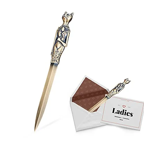 FEMONGY Brieföffner, 19.4cm Brieföffner Edel letter opener aus Metall, Empfindlich Edlen Robust Langlebig, geeignet zum Öffnen von Briefen, Sammeln, Schmücken