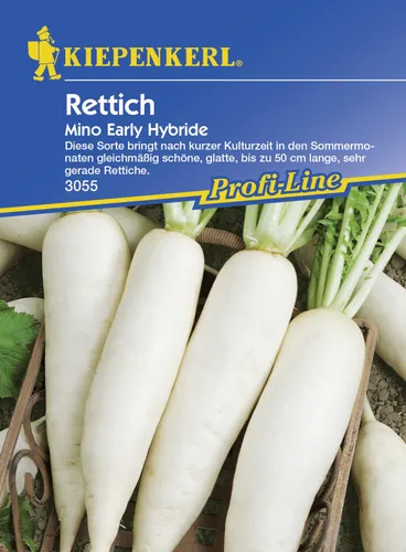 Kiepenkerl Rettich Mion Early Raphanus sativus var. longipinnatus, Inhalt: ca. 70 Pflanzen