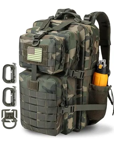 Hannibal Tactical 45L MOLLE Assault-Pack, taktischer Militär-Rucksack, Armee, Camping, 3-Tages-Pack
