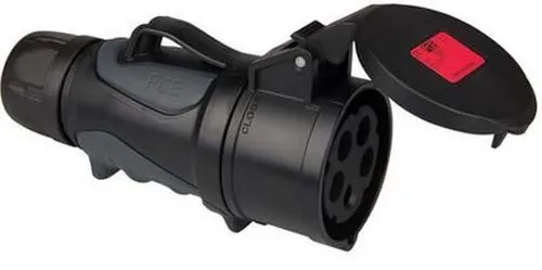 PCE schraubenlose CEE-Kupplung 16A 5p GRIP TT schwarz