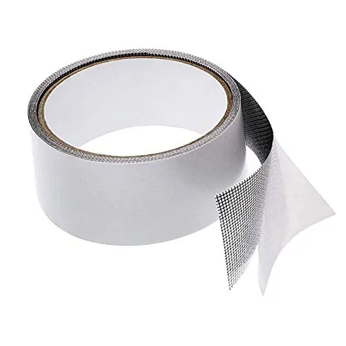 iPobie Fliegengitter Reparatur Set, Glasfaser Reparaturpflaster, Reparaturband für Moskitonetze Stark, Moskitonetz Reparaturband für Fenster Tür Loch von Fliegengitter (200CM X 5CM)