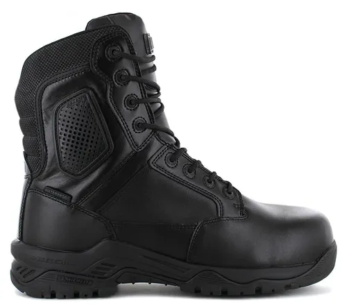 Magnum Strike Force 8.0 Unisex Sicherheitsstiefel - Herren Militär- & Einsatzstiefel mit robustem Leder, wasserdichtem Futter und leichtem Verbundstoff-Zehenschutz für optimalen Schutz und Komfort.