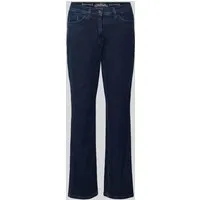 Raphaela by Brax Style Patti Straight Dark Blue 46 - Moderne Five-Pocket-Jeans im Slim Fit aus hochwertigem Baumwollmix, ideal für einen gepflegten Look mit aufgesetzten Gesäßtaschen.