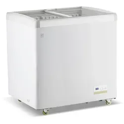 METRO PROFESSIONAL Tiefkühlvitrine GICC1192 – 192L mit Schloss - Kühlschränke mit 192 Litern und -25°C für optimale Lagerung, ideal für Gastronomie. Robustes Design, digitale Steuerung und mobil mit 4 Rädern.