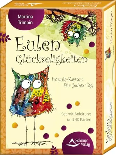 Produktbild Eulen-Glückseligkeiten – Impuls-Karten für jeden Tag: Set mit Anleitung und 40 Karten