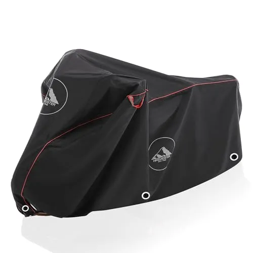 HikeMeister® Premium Qualität Fahrradabdeckung Wasserdicht 300D Oxford Abdeckungen Fahrradschutzhülle Fahrradträger für 1/2 Fahrräder Wasserfest Atmungsaktiv Regenschutz Schutzbezug (Für 1 Fahrrad)