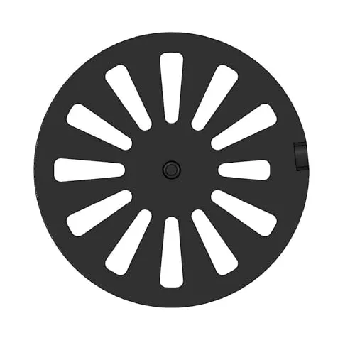 Feuerfest 123 - Kaminrost - Passend für Scan Kaminofen mit Modellübersicht - Ascherost aus massivem Stahl - feuerfest & hitzebeständig - Kaminrost Feuerrost Kaminofen Rost [Ø 198x15 mm]