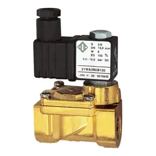 Magnetventil 2/2 vorgesteuert 24V BF5 NBR G1/2 Zoll 12bar - Sonstige Elektroinstallationsartikel, zuverlässiges 2/2-Wege-Magnetventil für Druckluft und neutrale Medien, temperaturbeständig von -10°C bis 90°C.